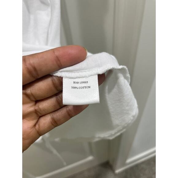 NWT Bobi Los Angeles Essentials Ruched Front Top - White Sz XS - Picture 3 of 5